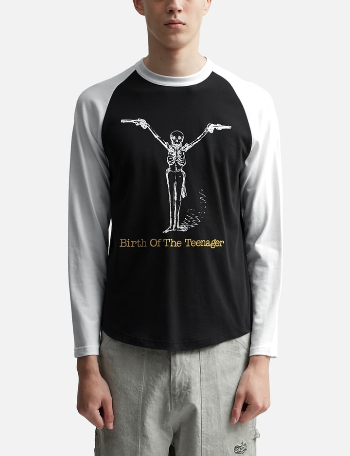 Hands Up Raglan Long Sleeve T-shirt Placeholder Image