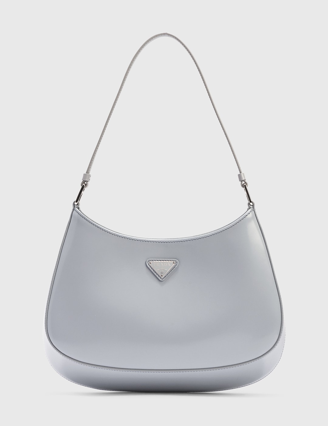 Buy Prada White Cleo Mini Bag in Brushed Leather for WOMEN in