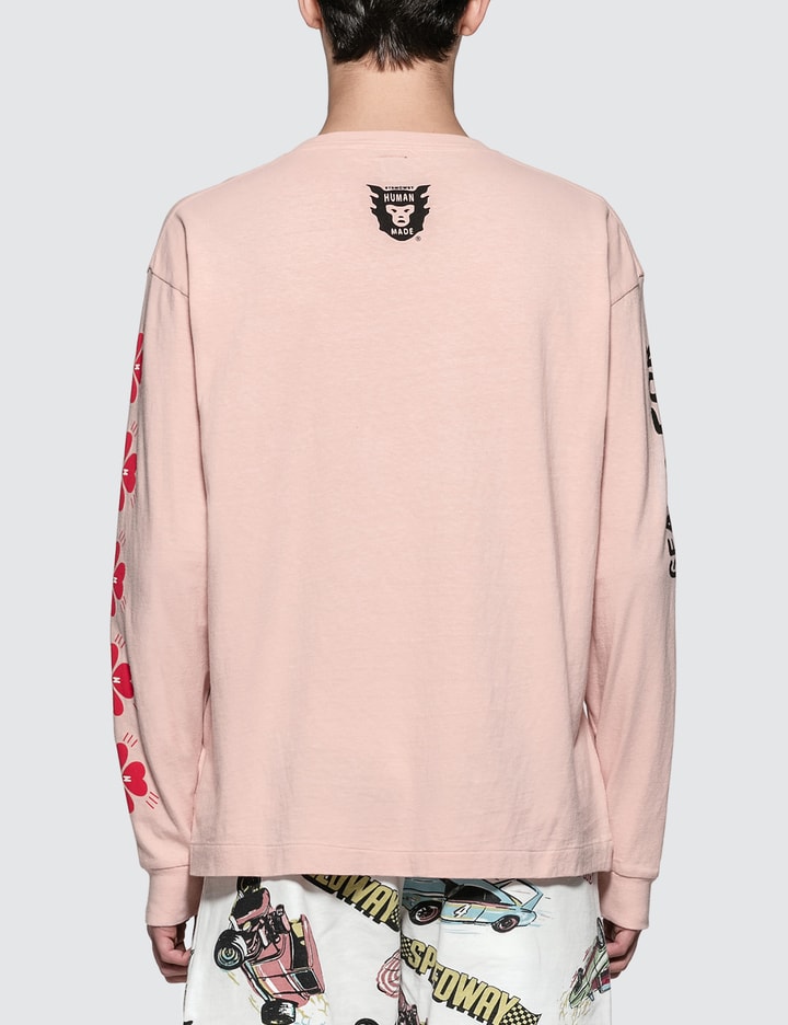 Pink Screen Printed sleeve L/S T-Shirt Placeholder Image