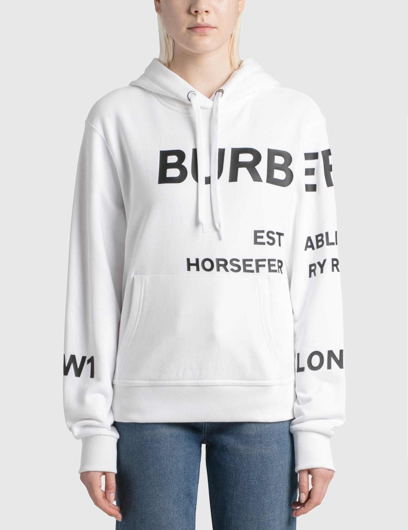 Burberry Horseferry Print Cotton Oversized Hoodie