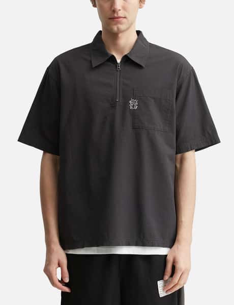 Seersucker Quarter Zip Shirt view 10