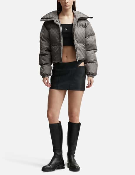 Misbhv - Velvet Latex Cropped Puffer Jacket