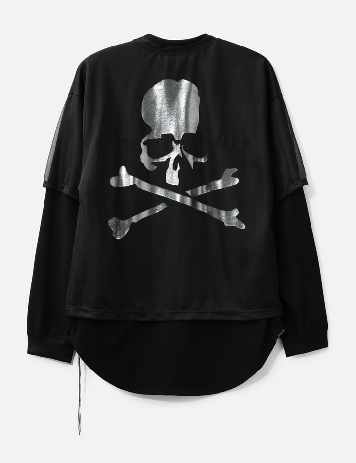 Sheer Layered Boxy Long Sleeve T-shirt Placeholder Image