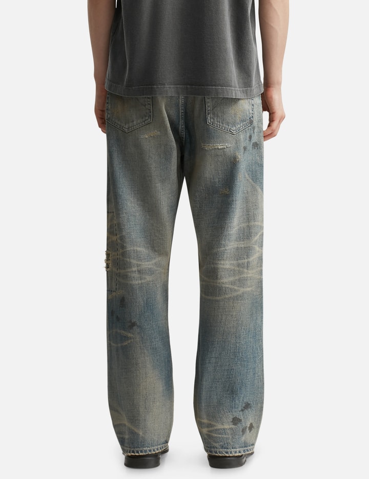 Neighborhood Savage Denim Dp Basic Pants In Blue