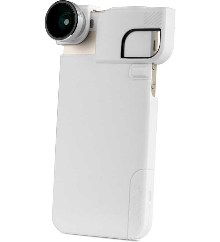 Silver Lens/White Clip and Black Case olloclip iPhone 5/5s: 4 in 1 Lens + Quick Flip Case and Pro-Photo Adapter Placeholder Image