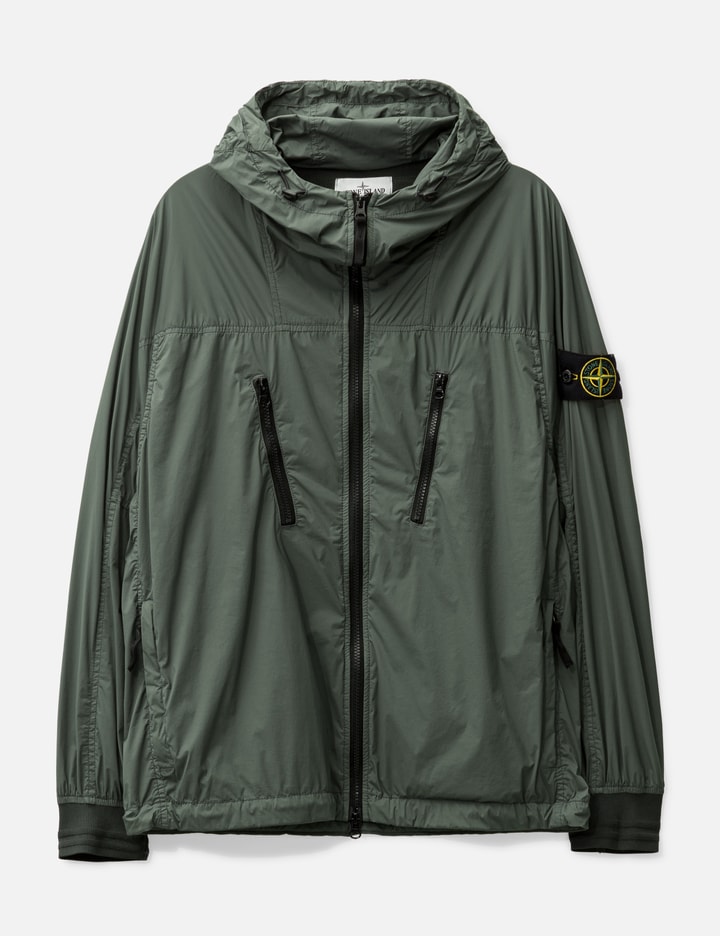 Shop Stone Island Skin Touch Nylon-tc­ - Packable Hooded Blouson In Green