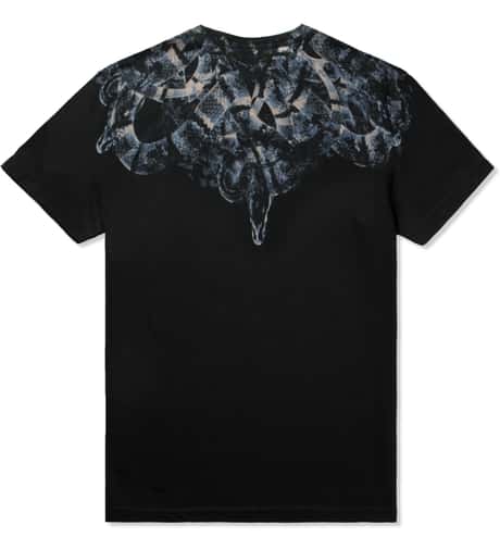Marcelo Burlon - Black/Blue Snake Print T-Shirt | HBX - Globally  