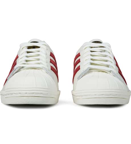 adidas Originals Vintage White/Red Superstar 80s DLX B35982