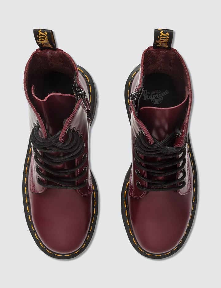 1h81 Cherry Red Polished Smooth Boots Placeholder Image
