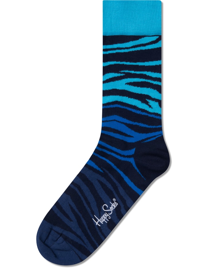 Blue Block Zebra Socks Placeholder Image