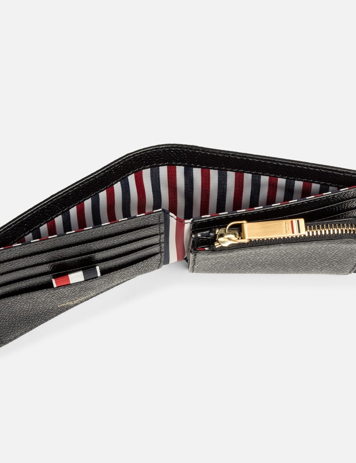 Shop Thom Browne Fold-out Coin Purse Billfold In Black