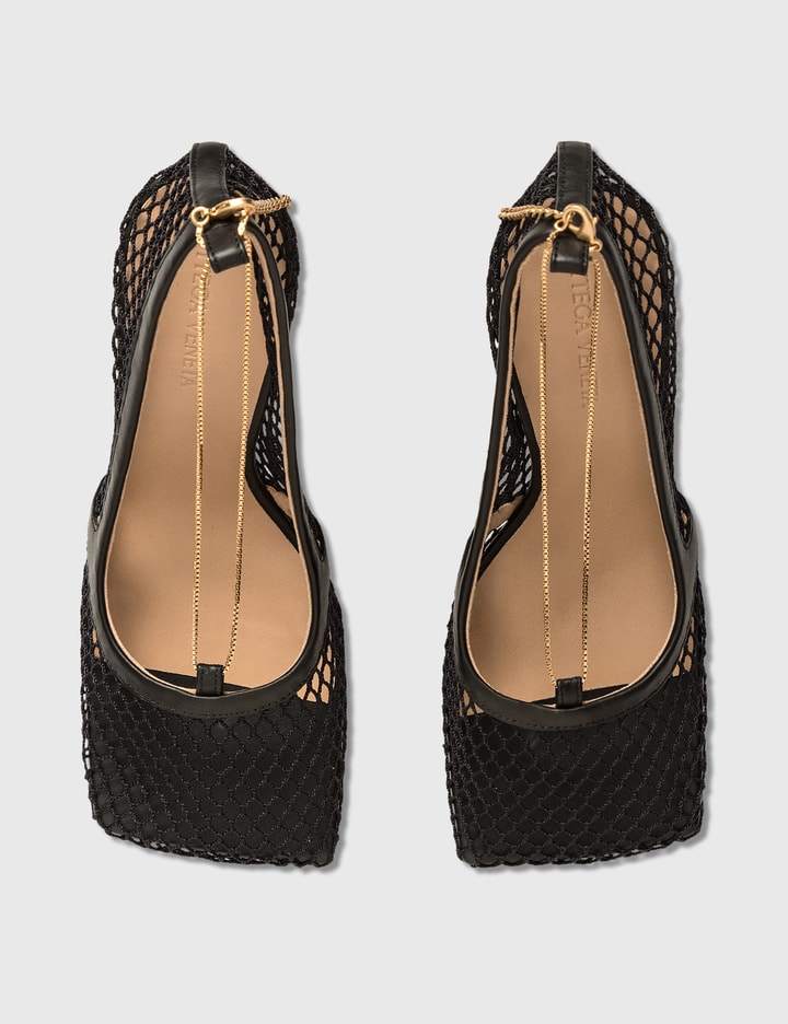 Stretch Pumps In Mesh And Berry Calf Placeholder Image