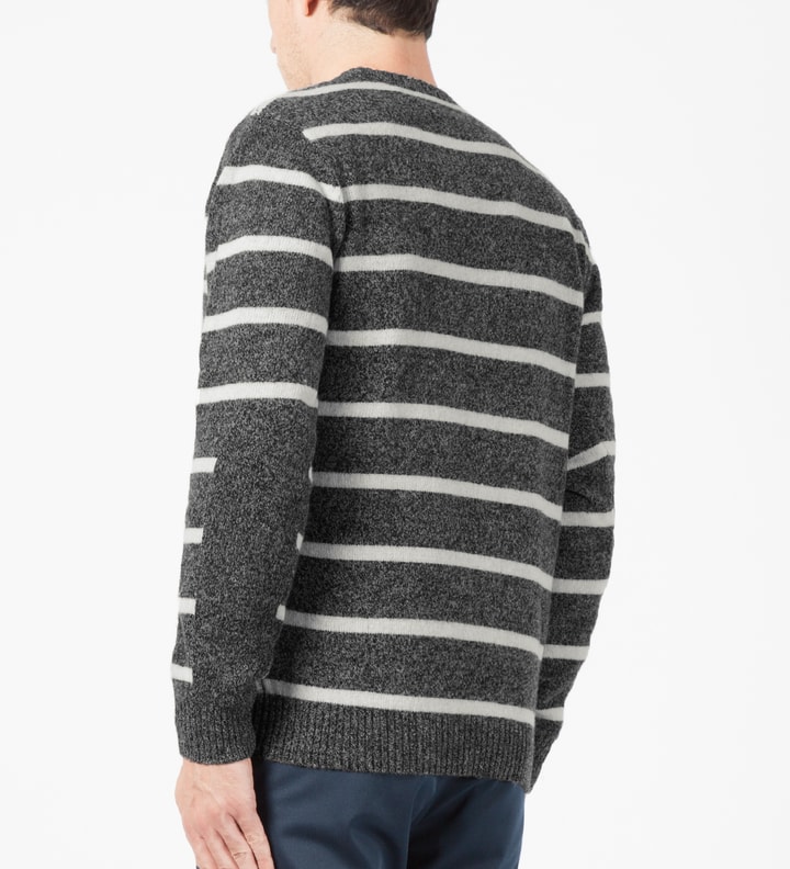 Dark Grey Heather/Taft Stripe Sweater Placeholder Image