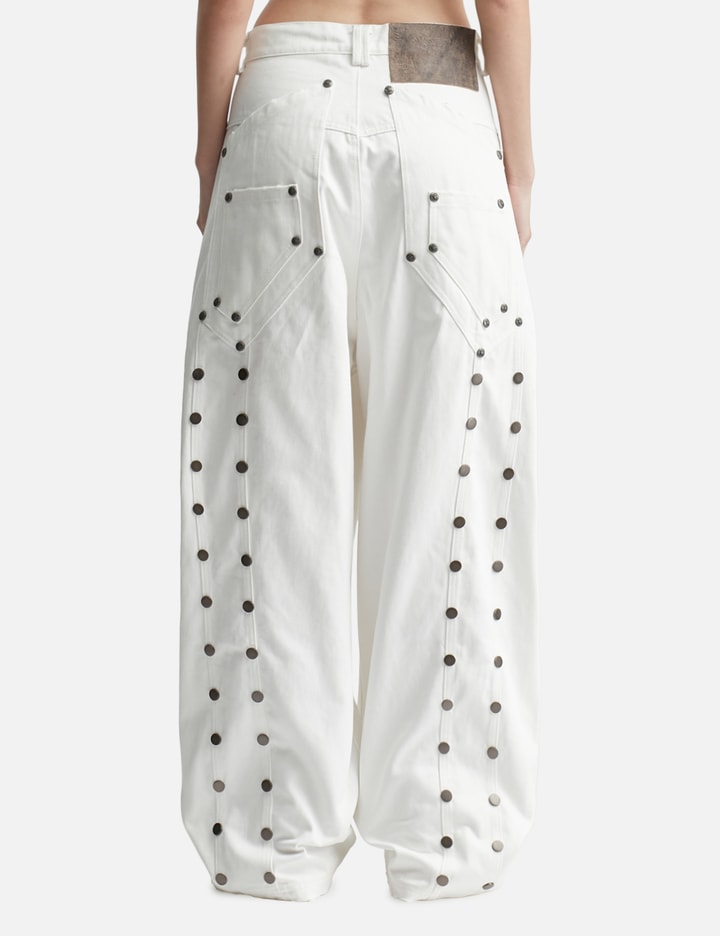 "Devlin" Studded Waxed Baggy Denims view 3