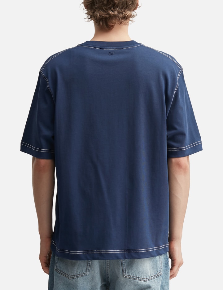 Ami Cotton Topstitching Ami De Coeur T-Shirt