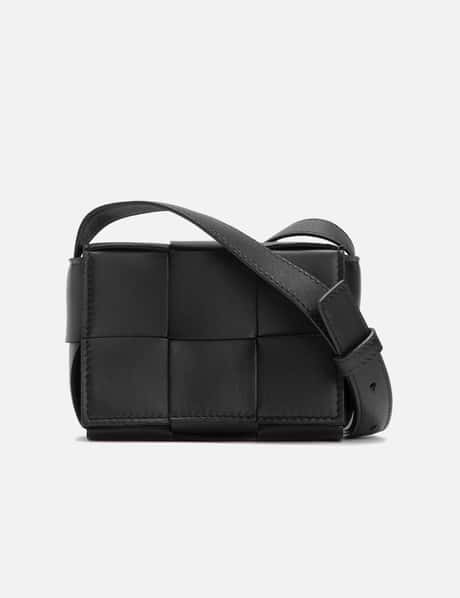 Bottega Veneta Candy Cassette Leather Shoulder Bag in Black for