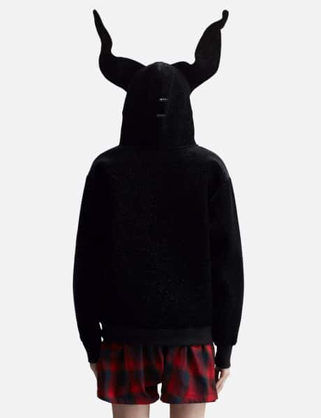 Black Rabbit Ear Zip-Up Hoodie view 9