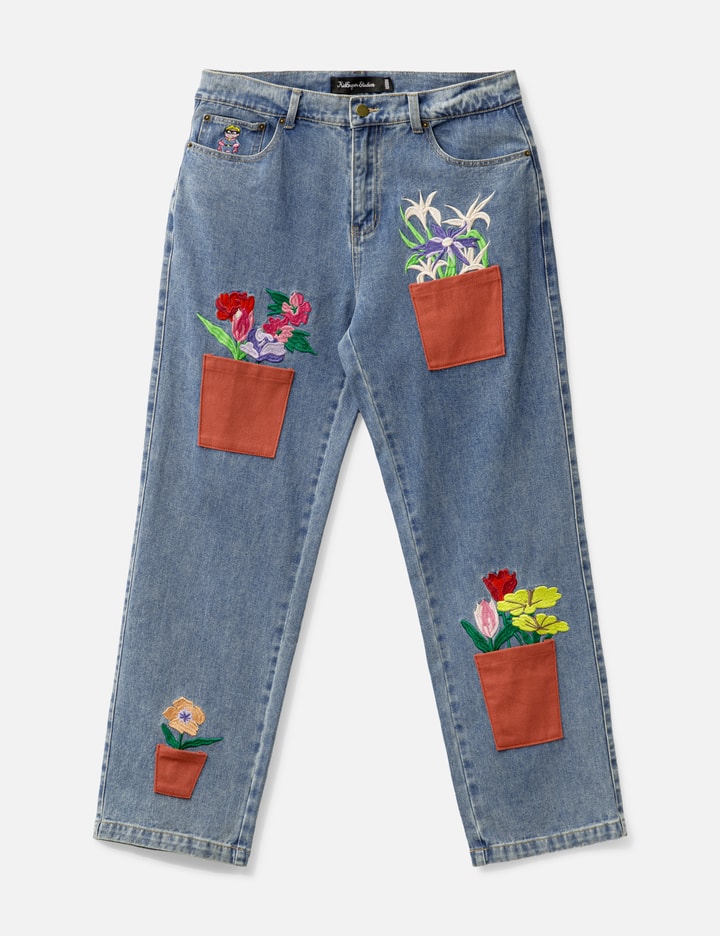 Flower Pots Denim Jeans Placeholder Image