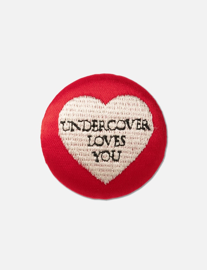 Undercover "Undercover Loves You" Heart Embroidered Pin