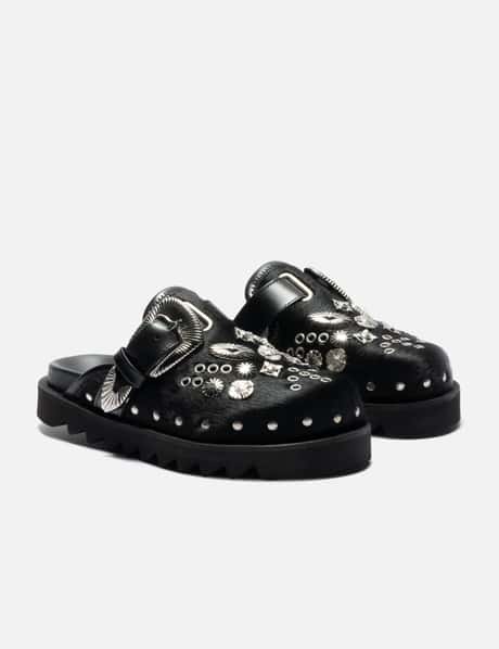 HBX Exclusive Black Pony Mule view 11