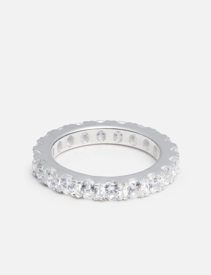 Shop Hatton Labs Eternity Ring Small In Silver