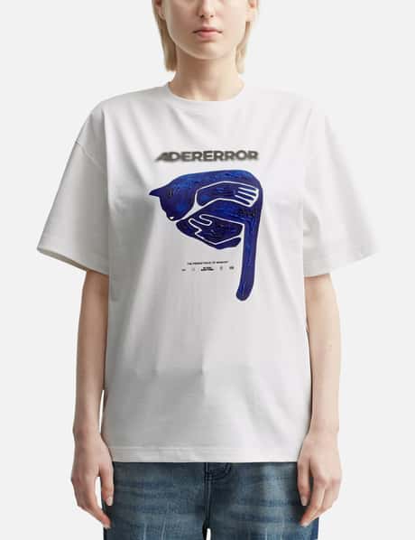 Ader Error Cat Semi-oversized Fit T-shirt