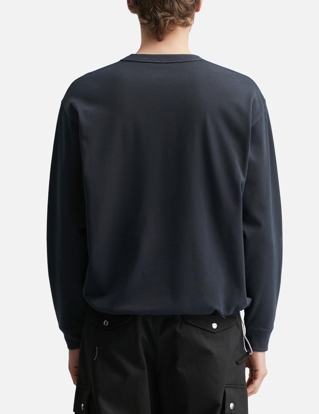 Suvin Compact Jersey Big QOL Tag Long T-Shirt view 19
