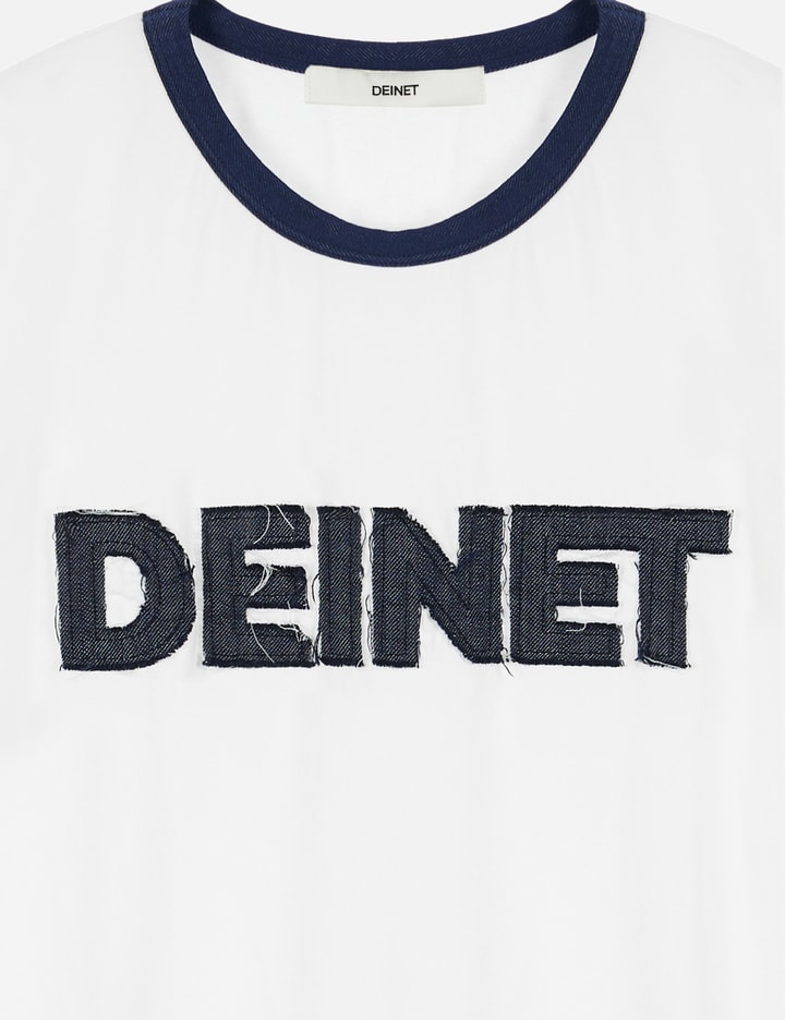 Deinet Overfit Logo Ringer T-shirts In White