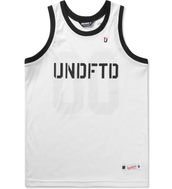 White 00 Mesh Tank Top Placeholder Image