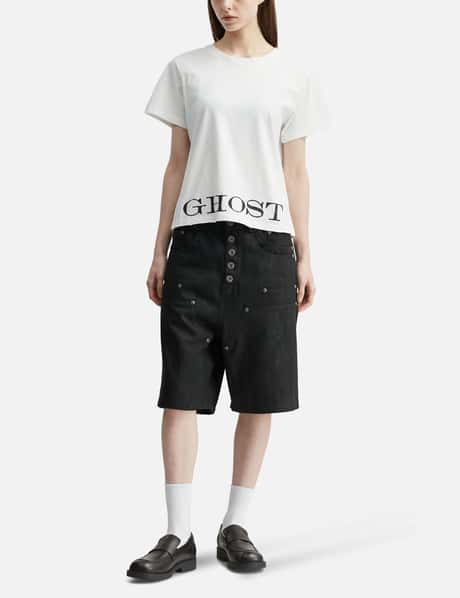 "Caspian" Ghost Fitted T-Shirt In White view 14