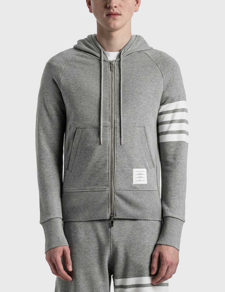 Loopback Jersey Knit 4-Bar Zip-Up Hoodie Placeholder Image