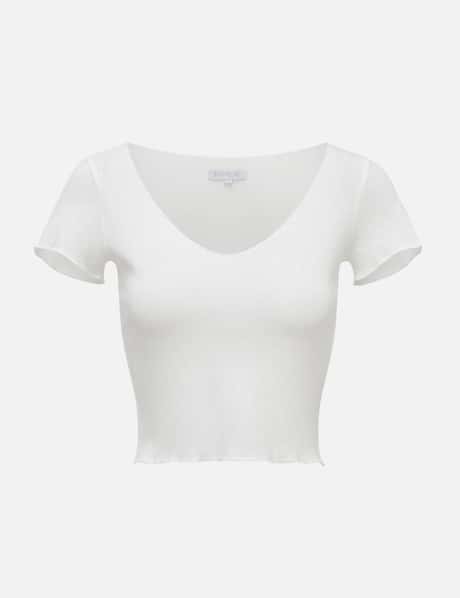 PRIX Workshop Pointelle Capsleeve Top