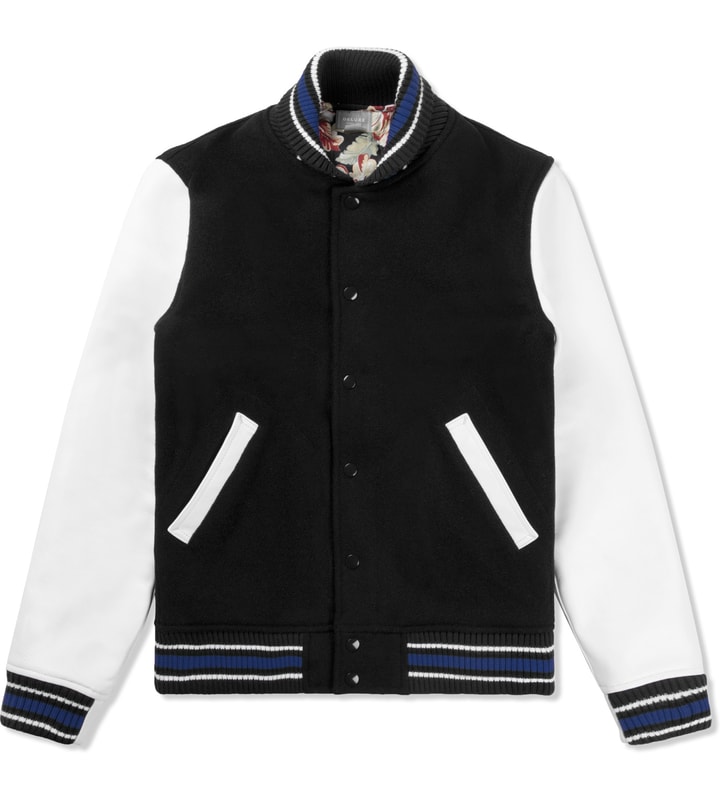 Black Trouble Town Varsity Jacket Placeholder Image