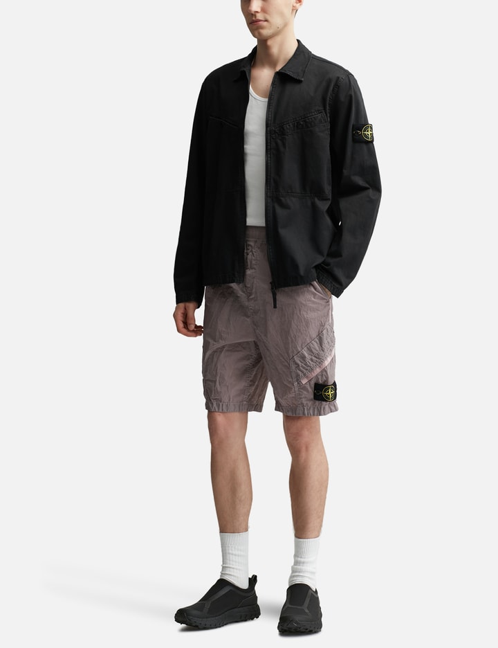 Shop Stone Island Nylon Metal In Econyl® Regenerated Nylon Bermuda Shorts In Pink