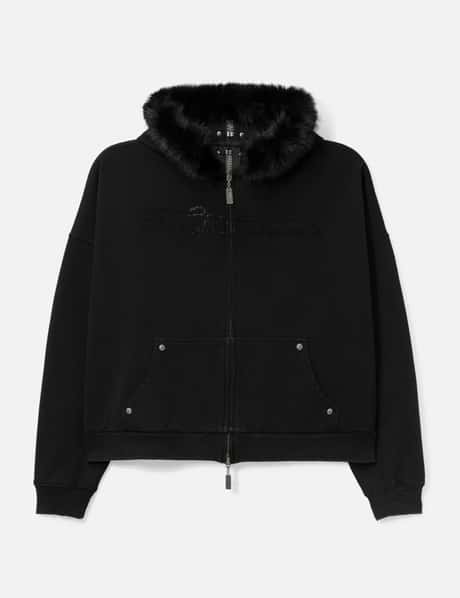 Nyra Zip-Up Jacket With Detachable Fur Hood view 8