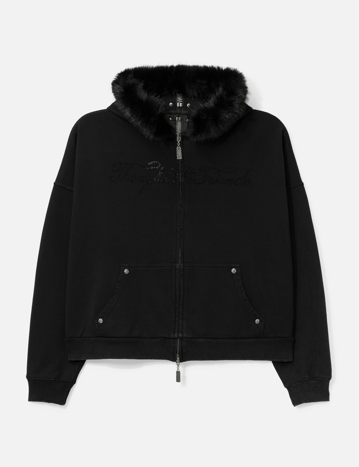 Nyra Zip-Up Jacket With Detachable Fur Hood Placeholder Image
