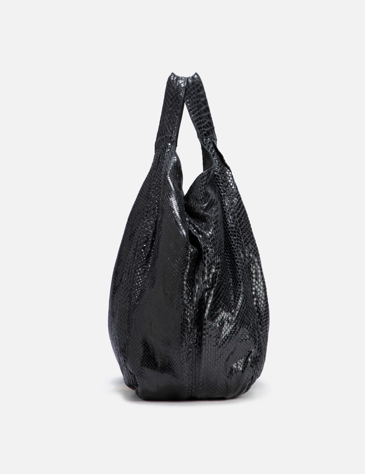 Shop Valentino Lizard Handbag In Black