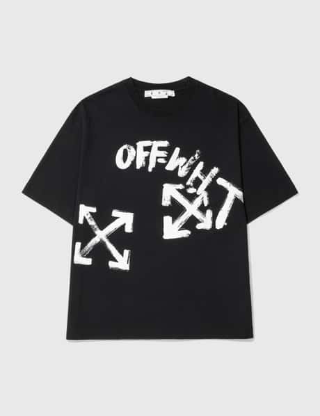 Off-White™ 페인트 스크립트 오버 스케이트 티셔츠