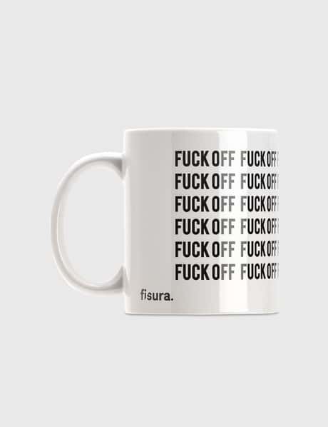 Fisura "Fuck Off" マグ - ブラック/ホワイト
