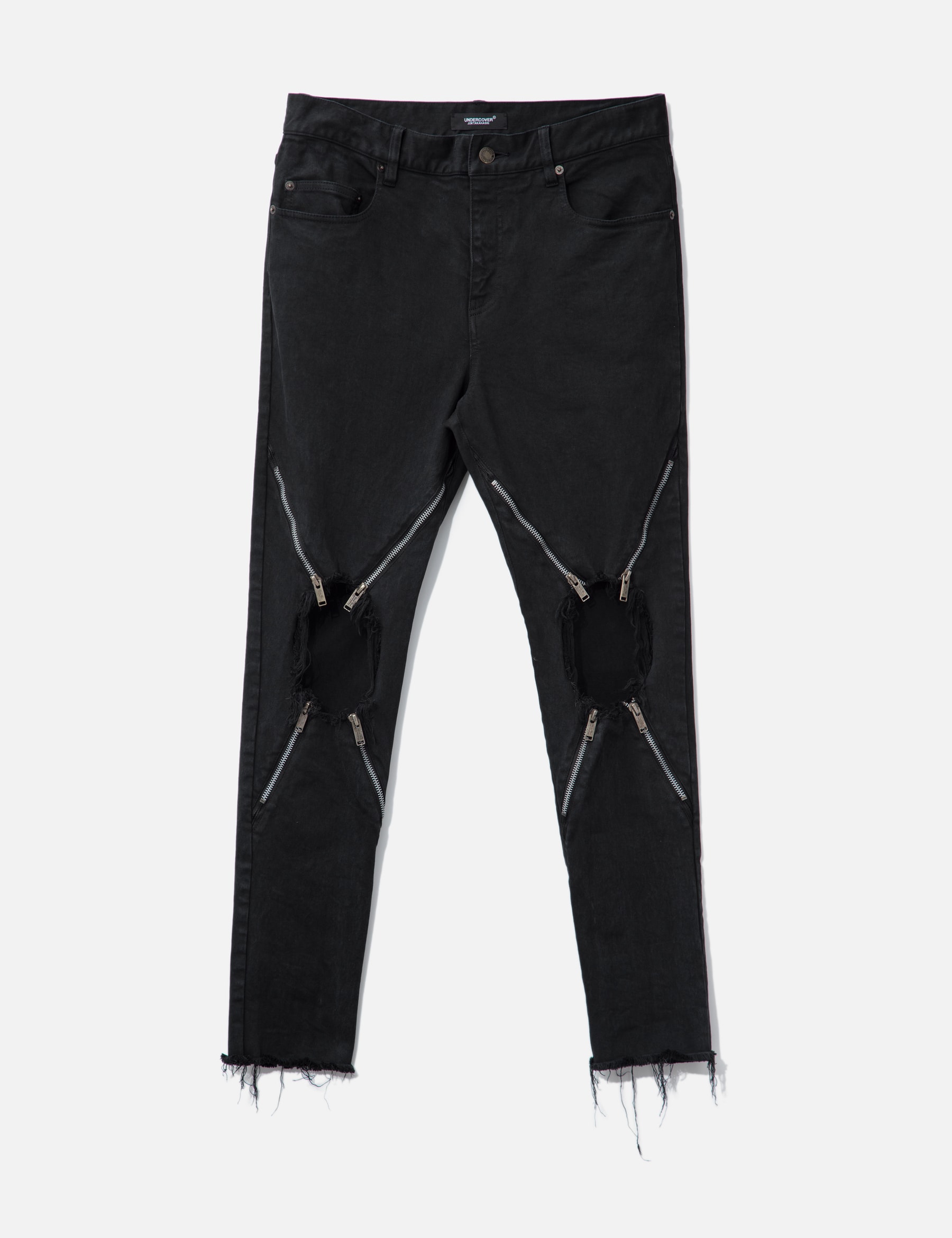 UC1E4515-2 Stretch Denim 4 Zips Jeans view 16