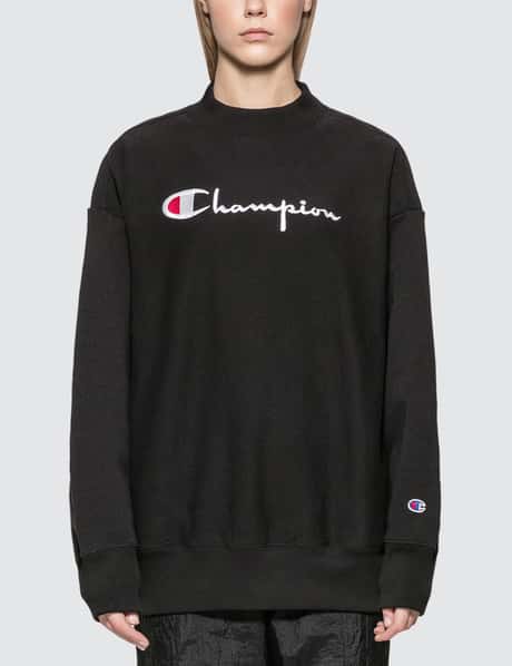 Champion Reverse Weave Big Script Oversized Crewneck Sweatshirt