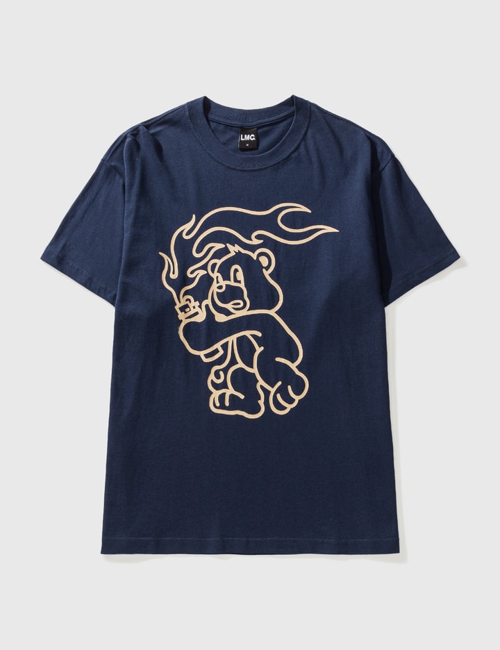 Lmc Flame Bear T-shirt In Blue