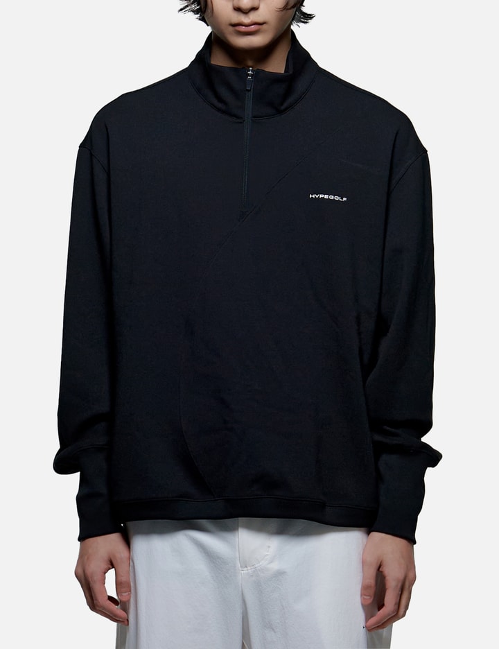 Shop Hypegolf X Post Archive Faction (paf) Half-zip Sweatshirt In Black