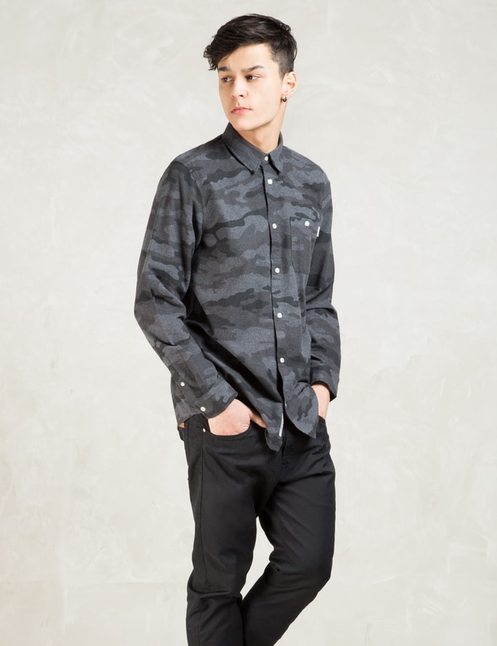 Camo Mono Camo L/S Flannel Shirt Placeholder Image