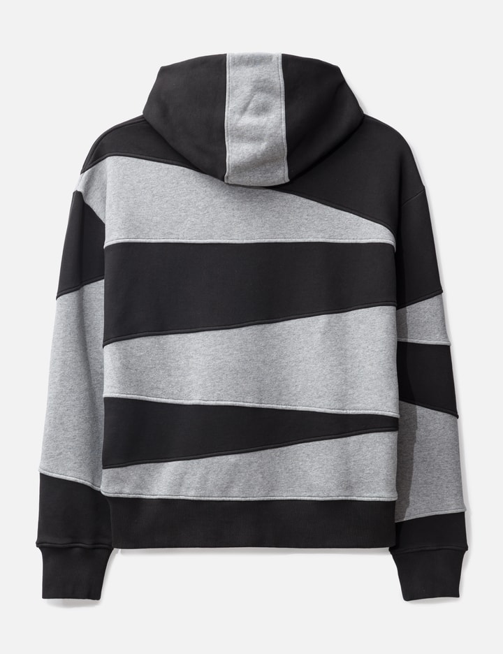 Kenzo Dazzle Stripe Oversized Hooded Sweatshirt In Black