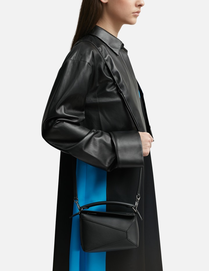 loewe black puzzle bag