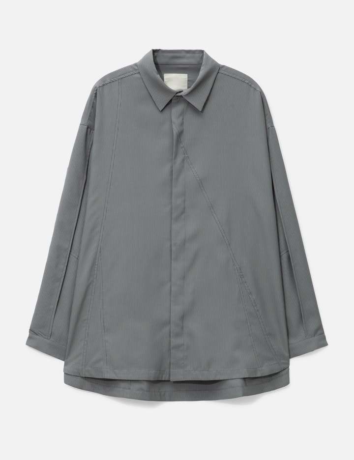 Goopimade “ma-z3” Mode Architekt Embroidered Shirt In Grey