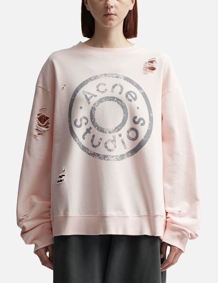 Logo Print Distressed Sweater Placeholder Image