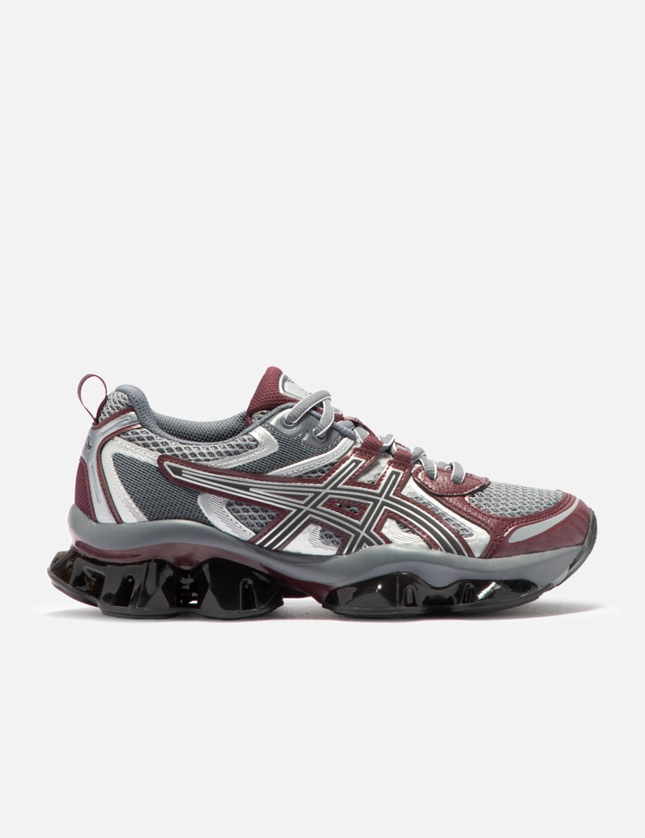 Asics Multicolor Mesh And Rubber Gel Quantum Kinetic Sneakers In Grey