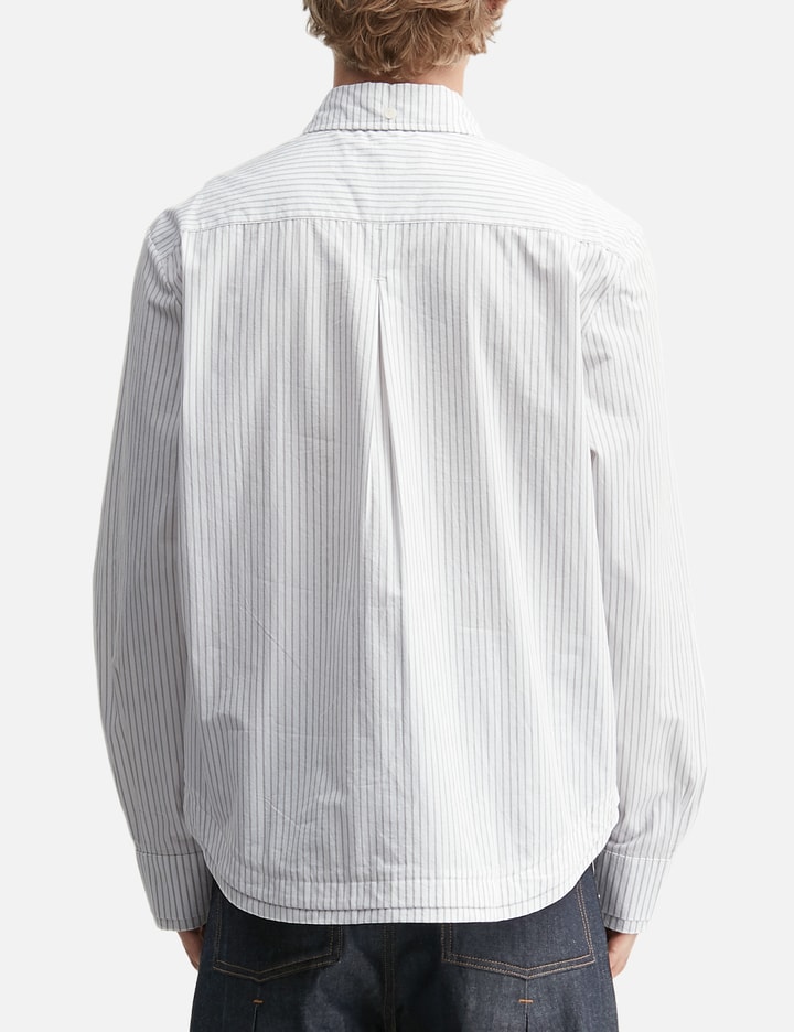 Double-Hem Pinstripe Shirt view 4